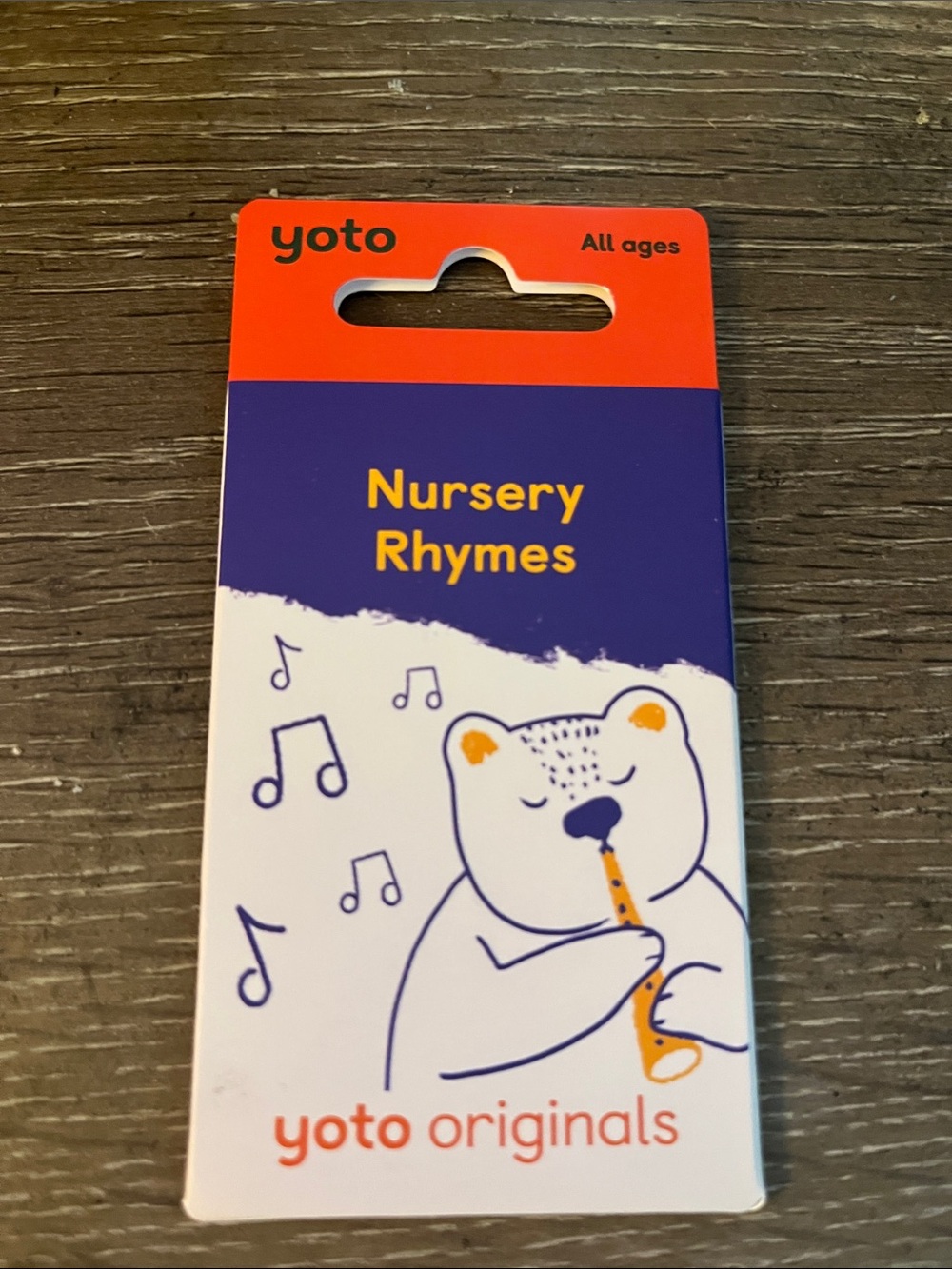 Yoto Nursery Rhymes Audio Card - Purple & Orange